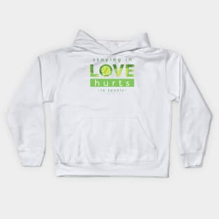 Love Hurts in Tennis Kids Hoodie